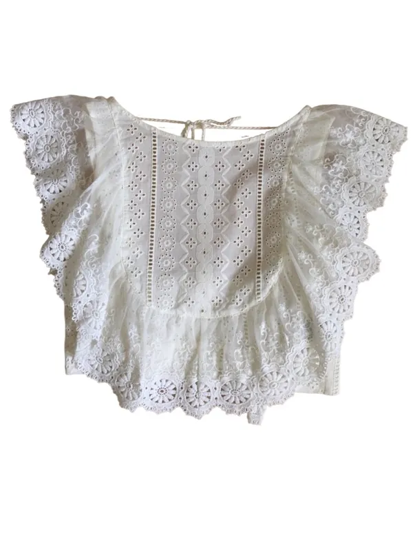 Altar’d State Eyelet and Lace blouse - Image 2