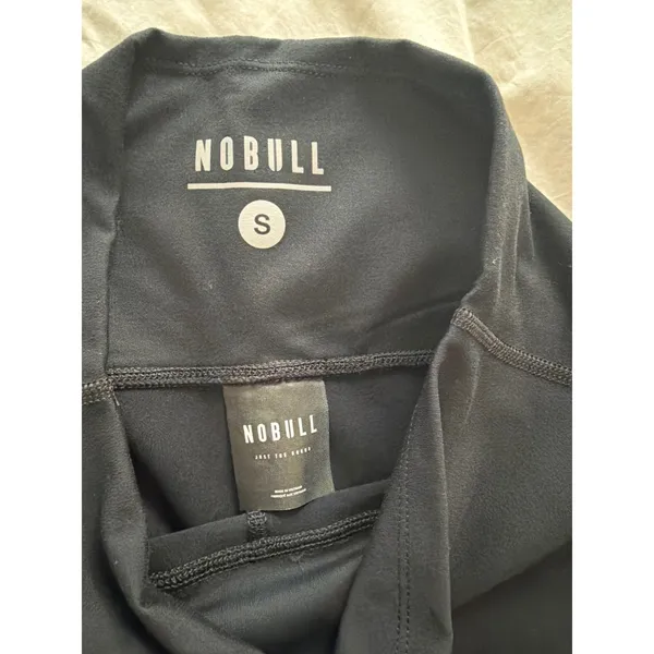 NOBULL Black Cropped Leggings High Rise Performance Tights Small - Image 8