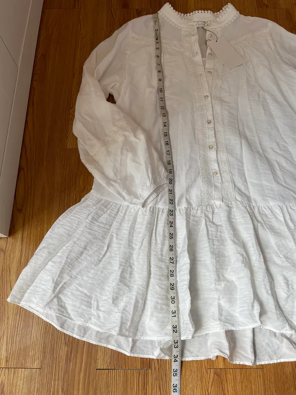 ZARA Pintuck Mini Dress NWT Size L - Image 11