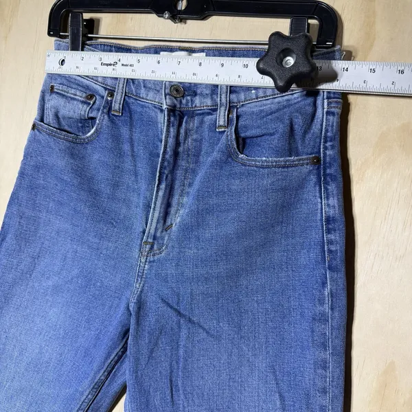 Abercrombie & Fitch Ankle Straight Jeans Womens 28 6L Ultra High Rise Blue Denim - Image 5