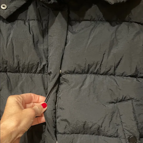 Lucky Brand Black Puffer Jacket with Hood Small - Image 5