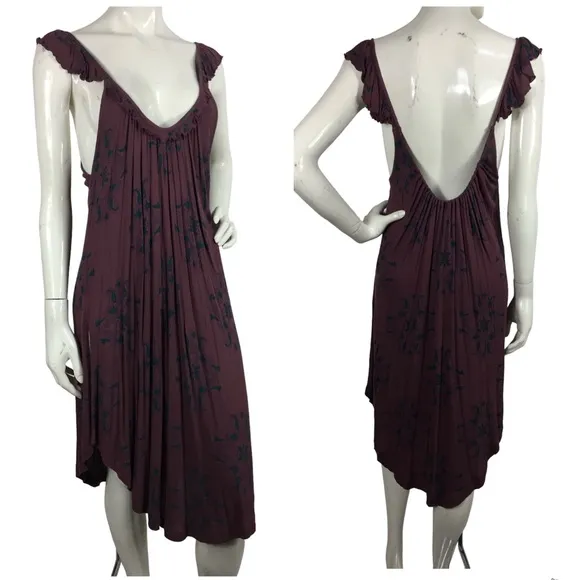 Free People Drifter Dress Ruffle Straps L - Image 2