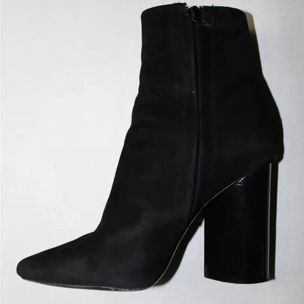 Mercedes Castillo Edie Women's Black Suede Leather Booties Size 5.5 - Image 10