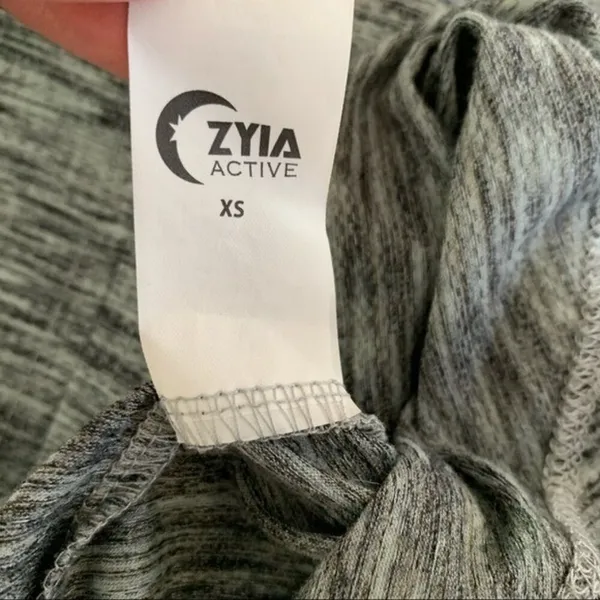 Zyia Active Tank Top XS‎ Gray Athletic Workout Racerback Yoga Shirt - Image 6
