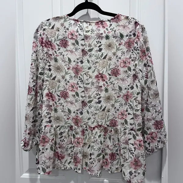 Matilda Jane Good Hart Floral Zilker peplum blouse - Image 5