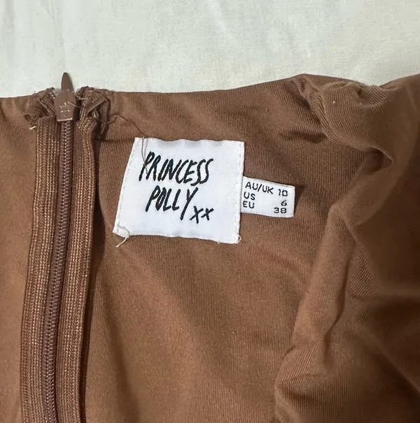 Princess Polly Brown Bodysuit Long Sleeve - Image 3