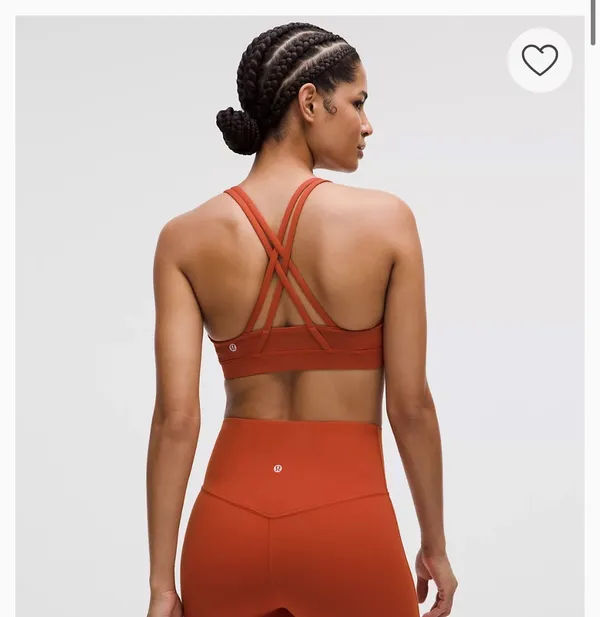 Lululemon Energy Bra Coral - Image 2