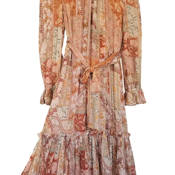 Zimmermann Kaleidoscope Tubular Midi Dress Red Swirl Floral Sz‎ US 2P NEW $1150 - Image 10