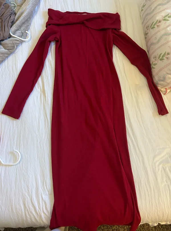Red Universal Thread Dress Midi Sweater - Image 2