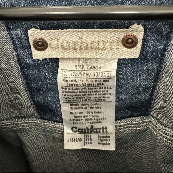 Carhartt Denim Button Down Jacket - Image 6