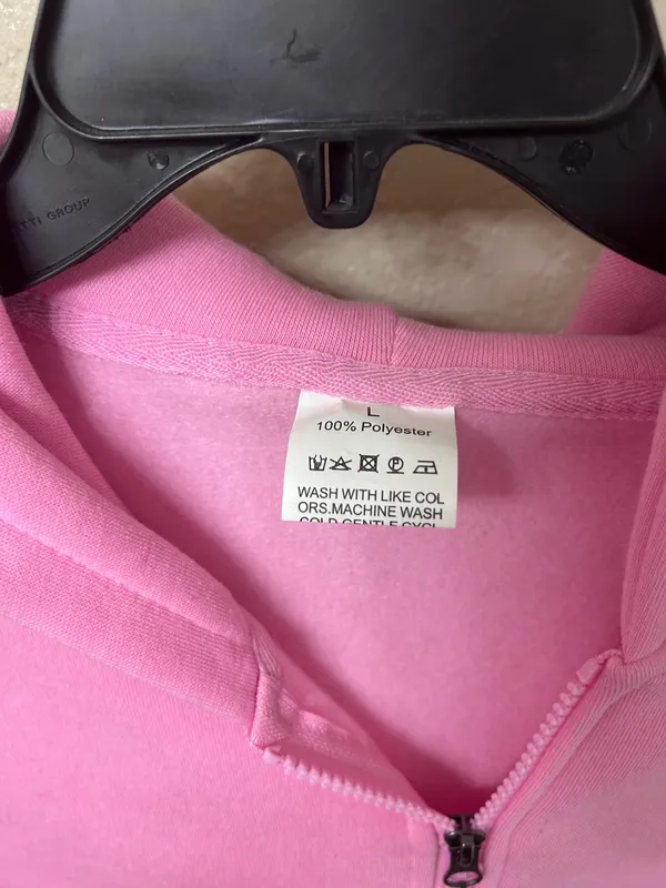 Amazon Pink Quarter-Zip Sweatshirt  - Image 3