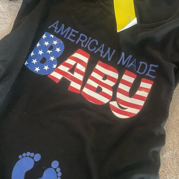 🩷 3/$18 NWT Maternity T-Shirt with American Made Baby Print - Image 5