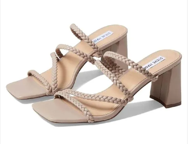 NEW STEVE MADDEN Dion Braided Heeled Sandals - Image 2