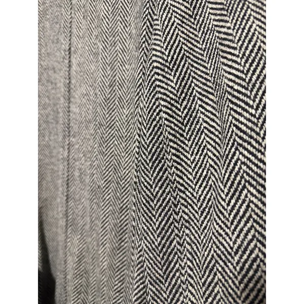Isaac Mizrahi Live Womens XL Herringbone Wool Coat preppy academia professional - Image 10