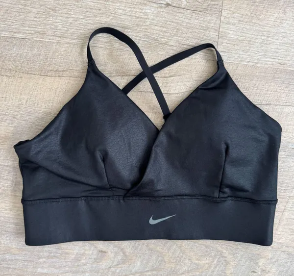 Women's Nike Indy Light-Support Padded Longline Sports Bra CT3781 010 Size L - Image 2