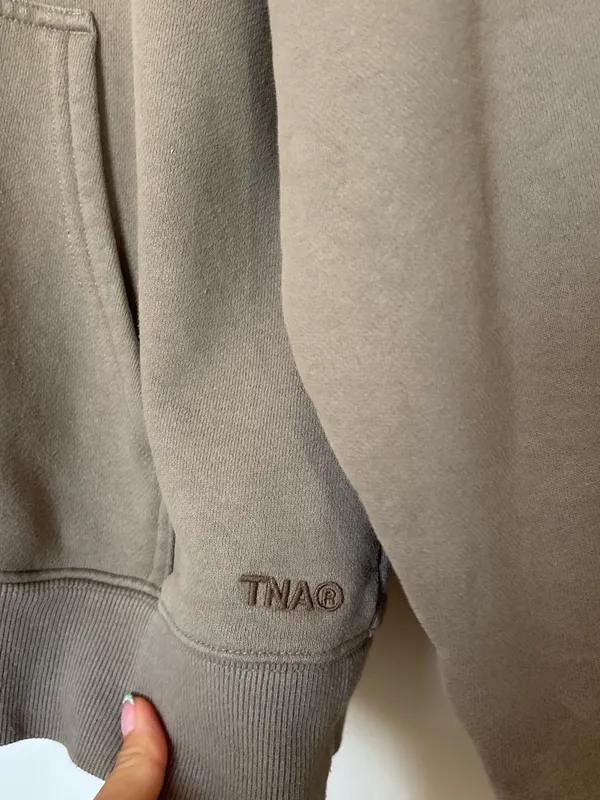 Aritzia tna Taupe Pullover Hoodie - Image 2
