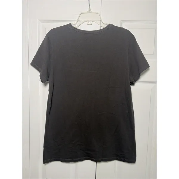 Life is Good Crusher Tee Womens Size L Gray Diversified Portfolio Cotton Graphic - Image 3