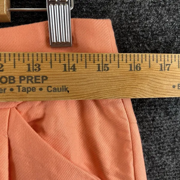 J.Crew Women's Coral Salmon Pink Pencil Skirt Size 8 100% Cotton Retail $75 - Image 5