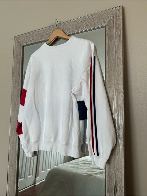 Free People x Ragabond Studio Paris France Striped Sweatshirt NWT Size Medium - Image 3