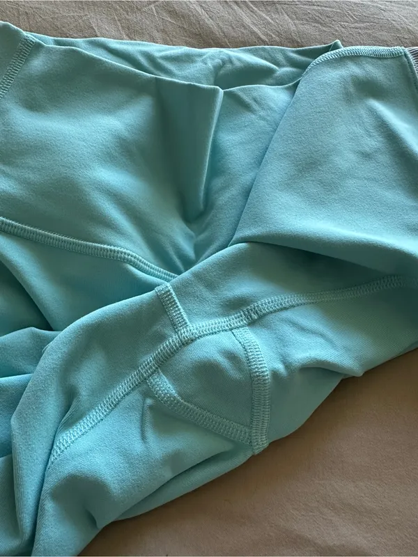 ALO YOGA High Waisted Goddess Legging in Blue Quartz Dove Grey Heather Sz. XXS - Image 9