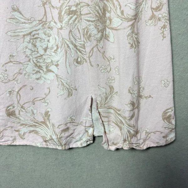 Mi Ami Francesca’s Pink Floral Sheath Dress Puff Sleeve Coquette Cottagecore L - Image 6