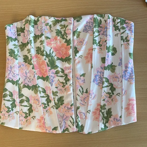 NWT Zara Floral Corset Top - Image 11