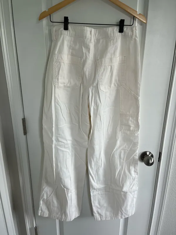 TJ Maxx White Cargo Pants - Image 3