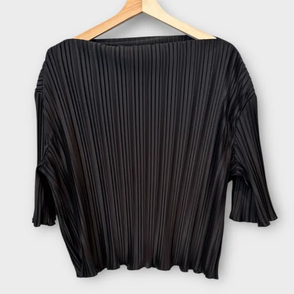 Reformation Spencer Knit Top In Black Size XL - Image 2