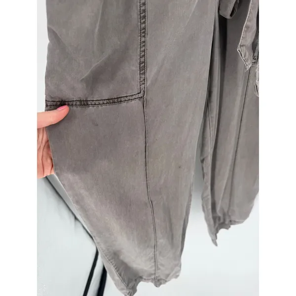 Young Fabulous & Broke Jumpsuit Womens Small Gray Tencel Utility‎ Cargo Gorpcore - Image 14