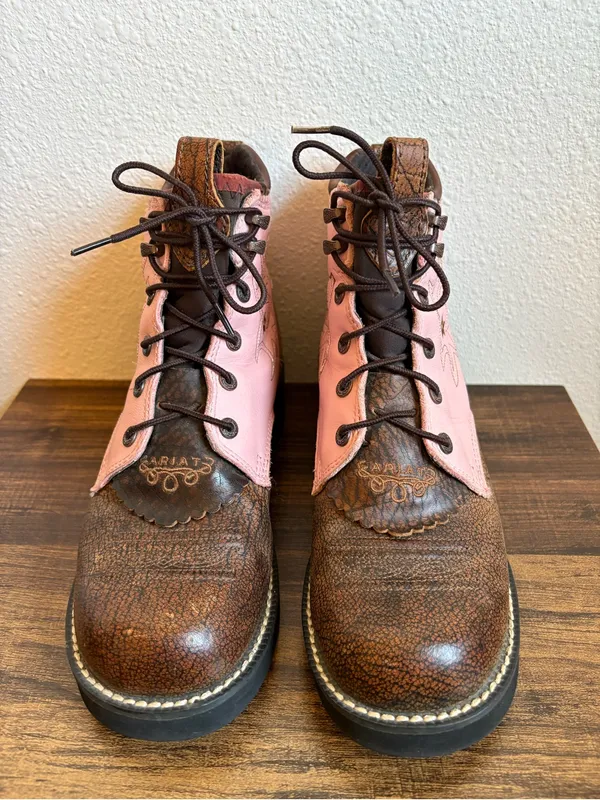 Ariat Women’s Probably Lace Up Round Toe Boots - Image 3