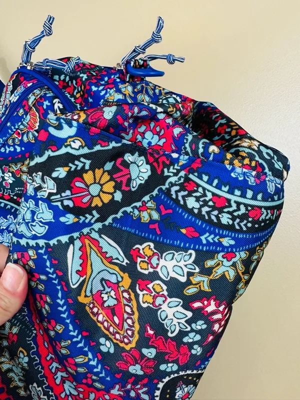 Vera Bradley Petite Paisley Weekender Travel Bag Carry On Laptop Sleeve - Image 4
