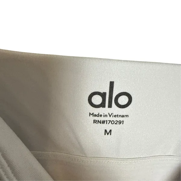 Alo Yoga Airbrush Love Match White Bubble Hem Tennis Mini Dress Shorts Size M - Image 8