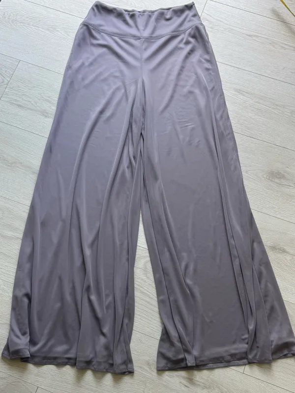 MSK Gray Sheer Palazzo Wide - Image 2