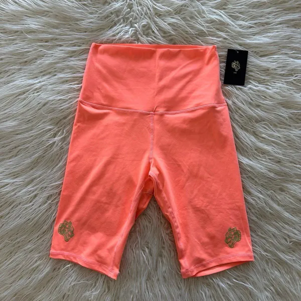 Darc Sport SHE Wolf Head Biker Shorts Neon Blood Size Small - Image 3