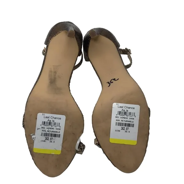 Zara Sandals Gold Snakeskin - Image 9