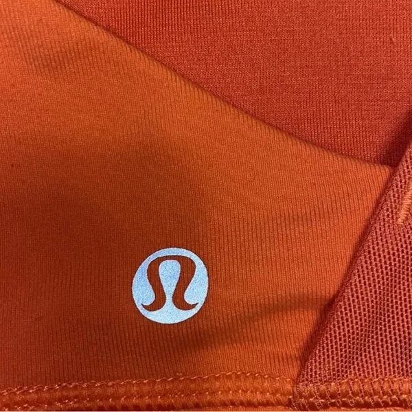 Lululemon Orange Athletic Sports Bra - Image 5