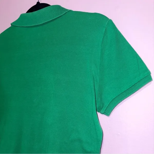 Lauren Ralph Lauren Green Polo Shirt Crest Logo Cotton M Preppy Academia School - Image 6