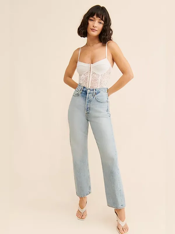 Free people Night Rhythm Lace Bodysuit - Image 2