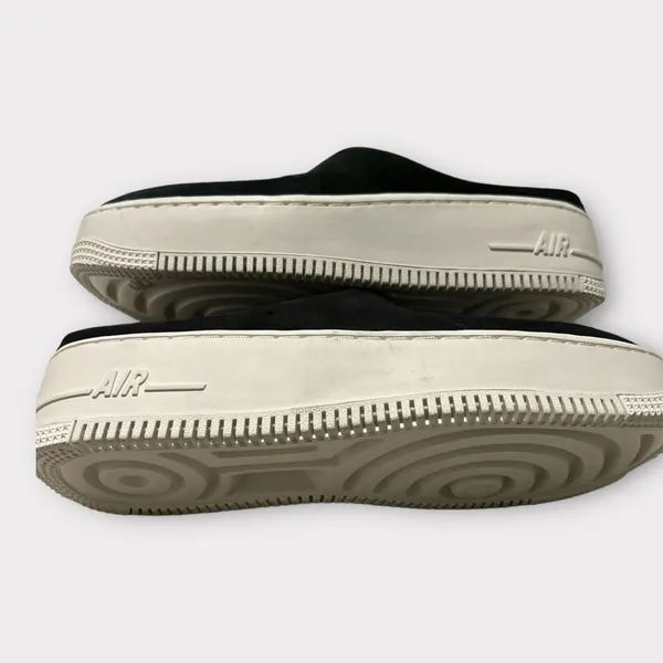 NIKE AIR FORCE 1 LOVER XX Black Leather‎ Padded Slides Mules US 6.5 $130 NWOB - Image 6