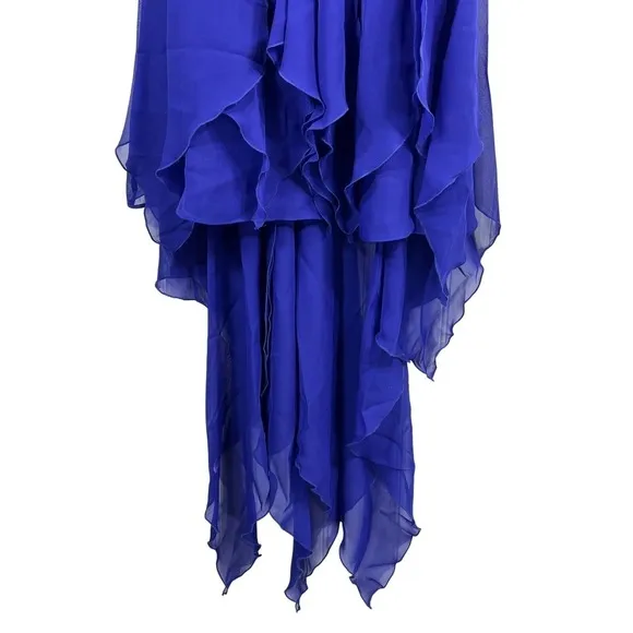 Y2K Fairy‎ Grunge Midi Dress 3/4 Blue Purple Beaded Coquette Angel Empire Waist - Image 14