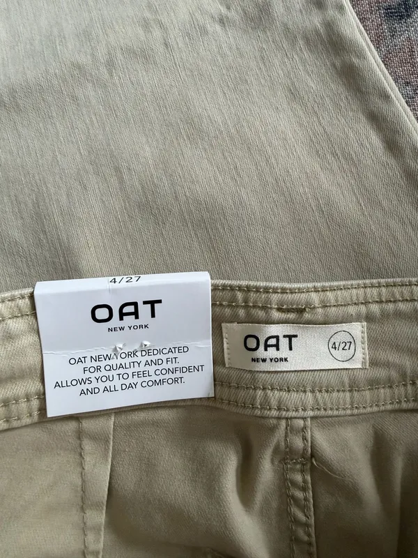 Oat wide leg jeans Tan Size 4 - Image 3