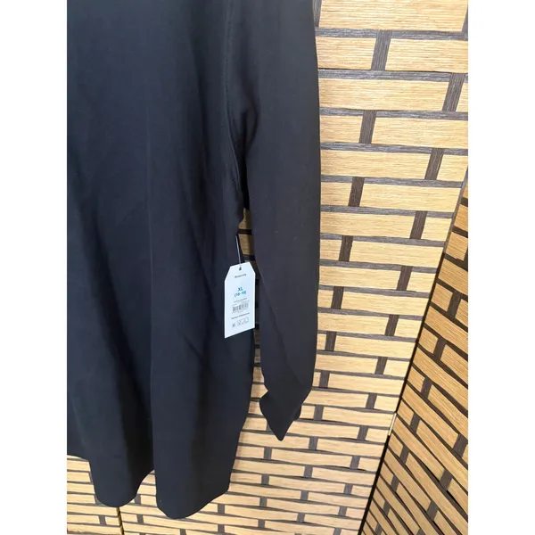 Time And Tru‎ Black Sweatshirt Dress Maternity Size XL - Image 3