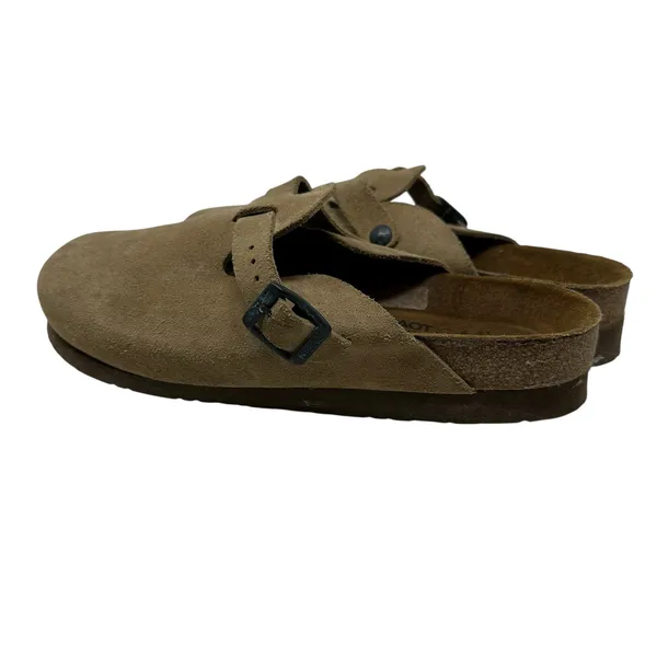 Naot Spring Clog‎ Taupe Suede Backless Tan Beige Size 41 US 10 10.5 - Image 13