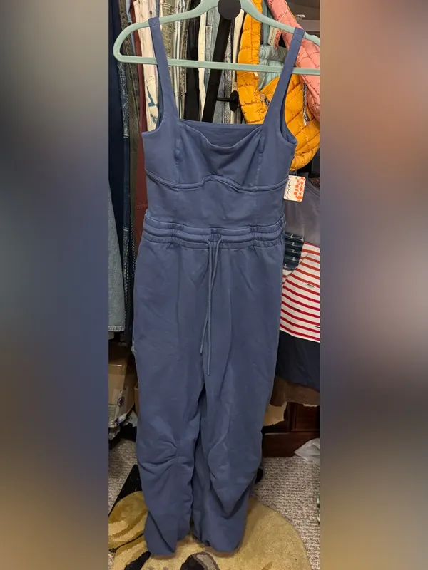 NWT Free People FP Movement Inbound Onesie - skyline navy blue - Medium - Image 10