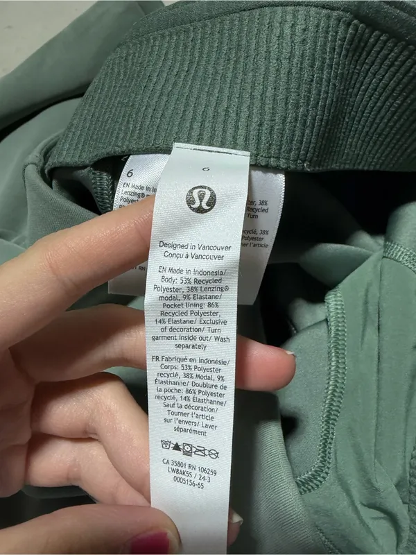 Lululemon NWT softstreme hr midi skirt Grey eucalyptus 6 MSRP$98 - Image 9