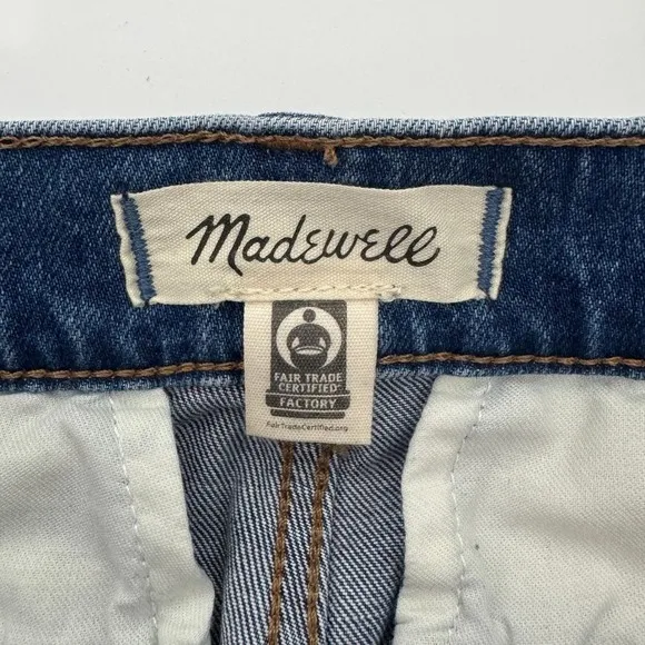 Madewell 90s Straight Cargo Jeans Size‎ 26 Blue Denim High Rise Utility Pockets - Image 9