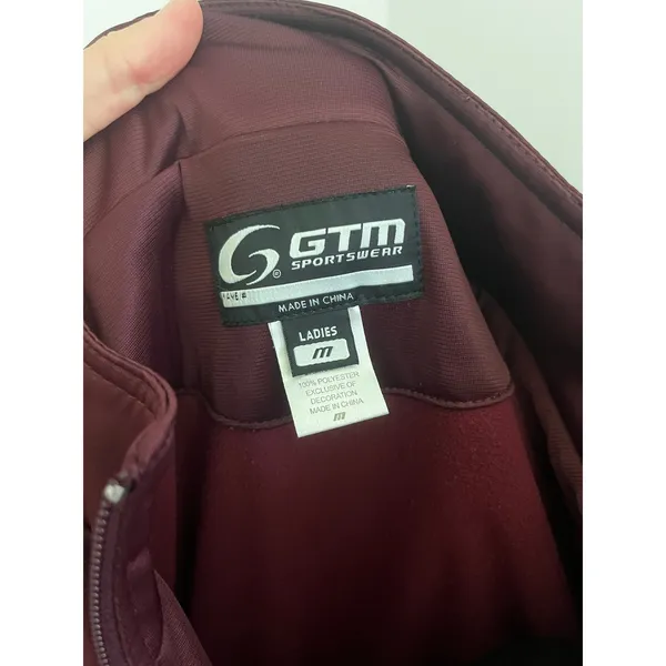 Womens Maroon Tracksuit Set Small Jacket Pants Athleisure A&M Collegiate Lounge - Image 3