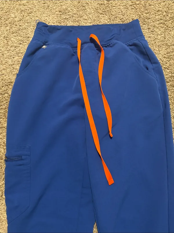 Figs Women's Winning Blue Zamora Jogger Scrub Pants XS - Image 4