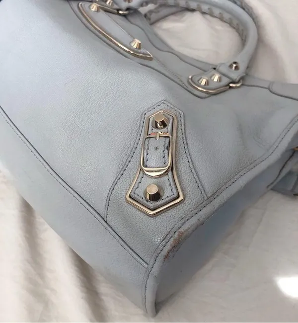 Balenciaga City Classic Metal Edge Satchel Bag Medium - Image 6