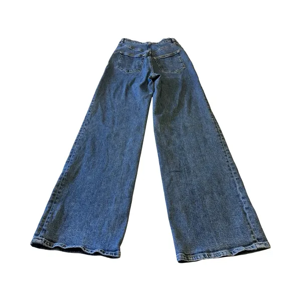 & Other Stories Jeans Womens 24 Blue‎ Wide Leg High Rise Denim Medium Wash - Image 6